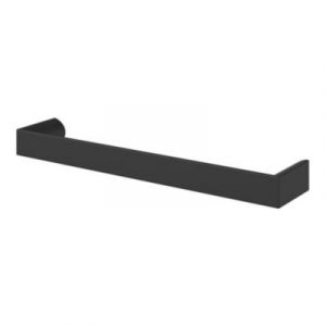 Poignée de meuble Droit GoodHome Dotz mat noir l.135mm x l.12mm x H. 26mm entraxe 128mm