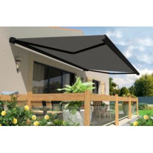 Store banne motoris&eacute; avec coffre int&eacute;gral Arizona S126 - armature noire - 4 x 3,5m Sunstyl
