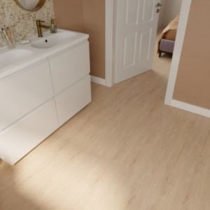 Lame PVC clipsable Mambo 124x19 cm décor bois naturel GoodHome (vendue au carton)