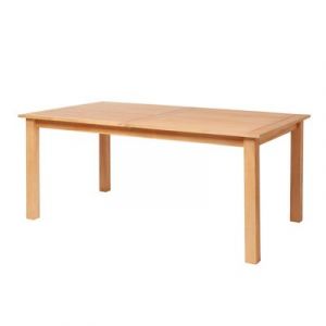 Table de jardin Molara en bois coloris naturel L.180/240 x l.106 x H.75 cm