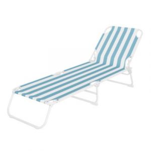 Bain de soleil Curacao rayure bleu clair