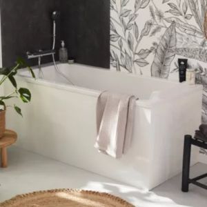 Baignoire droite 180 x 75 cm blanc mat Jacob Delafon