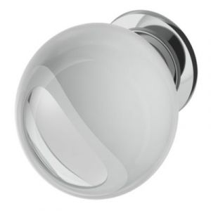 Bouton de meuble Ruis blanc ?.29mm x L.29mm