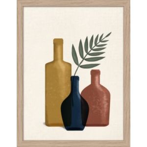 Image encadr&eacute;e vases Dada Art l.30 x H.40 cm multicolore