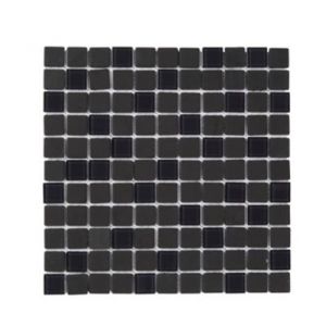 Mosa&iuml;que noir et gris 30 x 30 cm Genovia