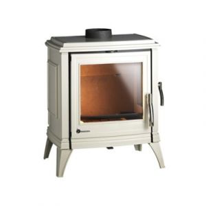 Poêle à bois en fonte Invicta Sedan M Ivoire 10 kW 120m²