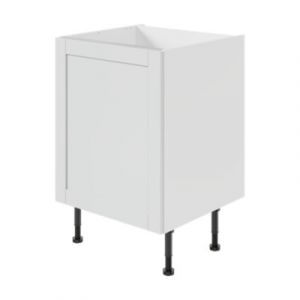 Meuble bas de cuisine avec 1 porte GoodHome Ash gris mat L. 60 x H. 72 cm