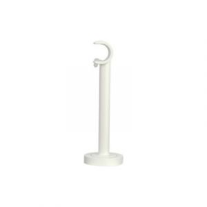 Support moyen pour barre à rideau GoodHome 19 mm Anafi blanc