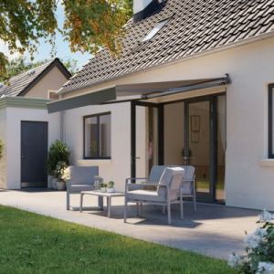 Store banne sans coffre gris 3 x 2,5 m Jagua Klikstrom