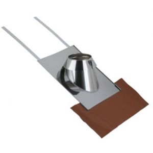 Solin inox ø100 mm, 30 à 45° Poujoulat