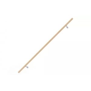 Kit main courante h&ecirc;tre verni 2M Alumin'home