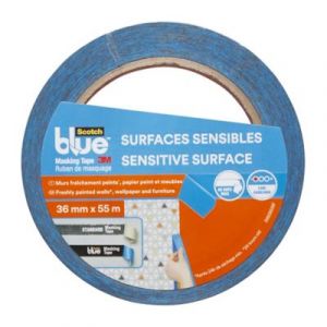 Ruban de masquage pour surfaces sensibles 55 m x 36 mm - 1 rouleau