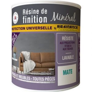 Résine de finition zone sèche Résinence béton minéral incolore mat 0,5L