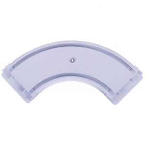 Raccord d'angle double pour barre à rideau Thira GoodHome blanc