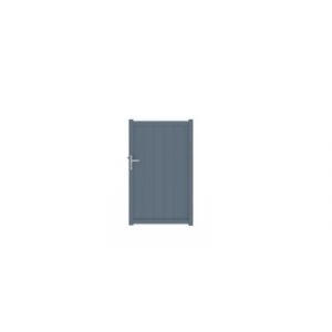Portillon auteuil géométrique 100x165,5 cm Gris anthracite 7016 Jardimat