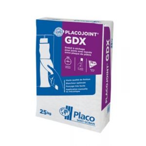 Enduit Placojoint GDX poudre 25kg Saint Gobain