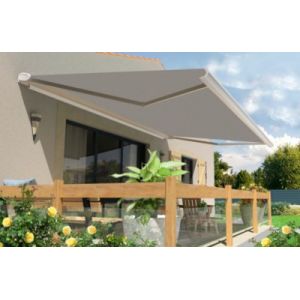 Store banne motoris&eacute; avec coffre int&eacute;gral Arizona S125 - armature blanche - 4 x 3,5m Sunstyl