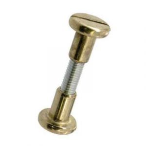 2 vis liaison laiton Diall M6 &Oslash;8 mm x L.14 mm x Ep.36/44 mm