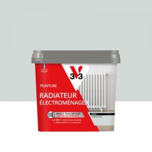 Peinture de r&eacute;novation radiateur &eacute;lectrom&eacute;nager V33 tendre gris satin 0,75L