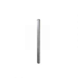 Carré de poignée de porte lisse acier ⌀6 mm H. 6 x L.110 mm gris