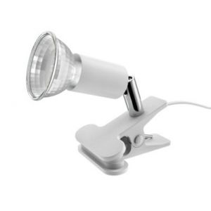 Spot pince GU10 7W Sasha blanc l.8,5 x H.10 cm