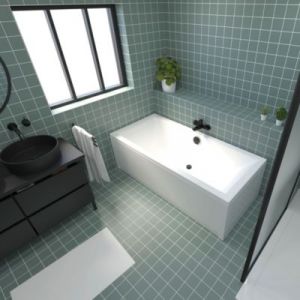 Baignoire Embleme Duo 180 x 80 cm sans tablier Valentin