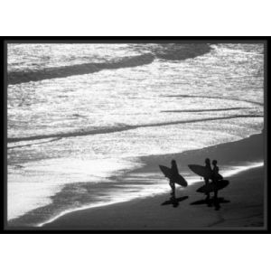Toile imprimée Surf montée sur châssis bois en pin 50x70 cm
