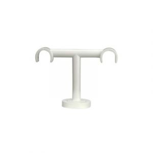 Support double plafond pour barre à rideau GoodHome 19 mm Anafi blanc