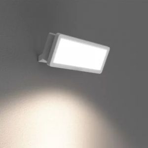 Projecteur mural LED ext&eacute;rieur blanc 30 W 3750 lm sans d&eacute;tecteur IP65, GoodHome Davern