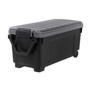 Malle de rangement 170 L Iris noir et gris avec couvercles