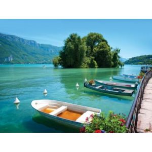 Toile imprimée Lac d'Annecy Dada Art montée sur châssis bois en pin 60x80 cm