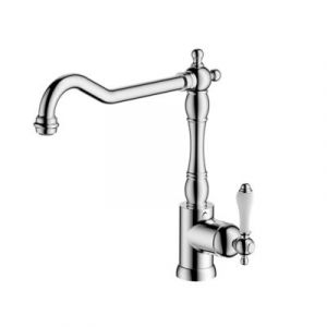 Mitigeur de cuisine Belmore en laiton couleur argenté H.29,6 cm