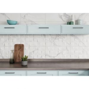 Mosaïque marbre blanc 30 x 60 cm Pune