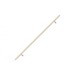 Kit main courante h&ecirc;tre brut 2M Alumin'home