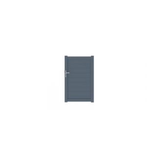 Portillon lausanne floral 100x160 cm Gris anthracite 7016 Jardimat