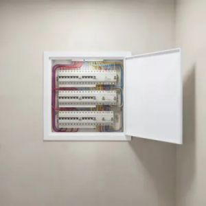 Trappe de visite acier laqu&eacute; blanc Diall blanc 50 x 50 cm