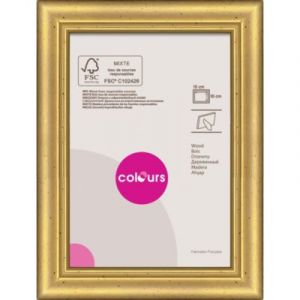 Cadre photo dor&eacute; Colours Meridien l.10 x H.15 cm