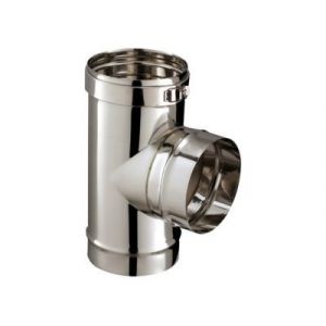 Té de branchement simple paroi ø200 mm Poujoulat