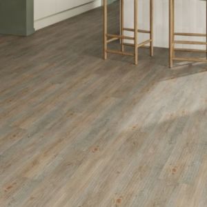 Lame PVC clipsable Mambo 124x19 cm d&eacute;cor bois brun rustique GoodHome (vendue au carton)