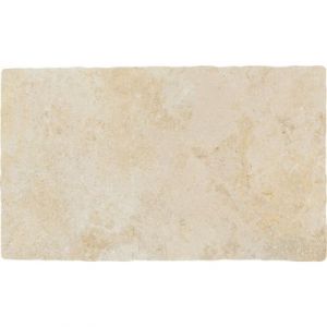 Carrelage sol et mur int&eacute;rieur en gr&egrave;s c&eacute;rame &eacute;maill&eacute; effet pierre ivoire mat L.50 x l.30 cm x &eacute;p.9 mm, Sunstone