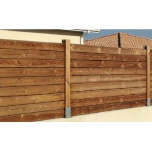 Lame de construction pour bardage coloris bronze L.2,40 M Wood2wood