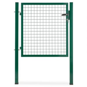 Portillon pour clôture grillagée à poteaux carrés Blooma vert 100 x h.100 cm