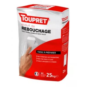 Enduit de rebouchage poudre blanc Toupret 25kg