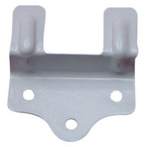 2 supports en t&ocirc;le pour store en bois coloris blanc