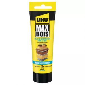 Colle &agrave; bois UHU transparente , tube 85g