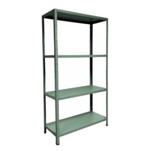 Etag&egrave;re de garage en acier vert l. 100 x H. 180 x P. 40 cm Schulte Regalwelt Powermax