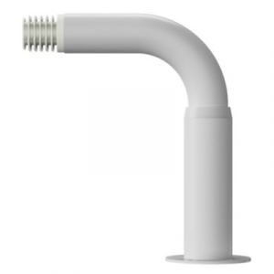 Support extensible coud&eacute; tringle &agrave; rideau Anafi m&eacute;tal blanc &Oslash;28mm GoodHome