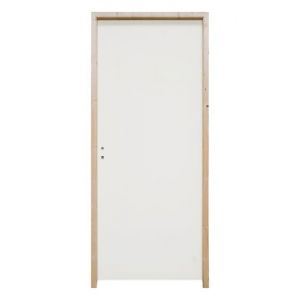 Bloc-porte pr&eacute;peint pro H.204 x l.83 cm, poussant droit