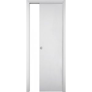 Kit finition pour porte galandage laqu&eacute; gris anthracite