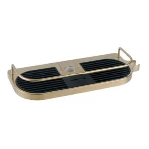 Tablette pour barre de douche dorée avec support douchette, MTK